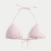 Crochet-Style Sequin Triangle Bikini Top
