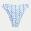 Curvy High-Leg High-Waist Ribbed Cheeky Bikini Bottom