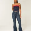 Curvy High-Rise Dark Wash Flare Jeans