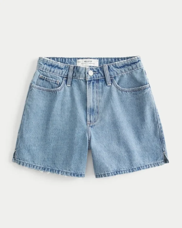 Curvy High-Rise Medium Wash Relaxed Denim Shorts 5″ Curvy High-Rise Medium Wash Relaxed Denim Shorts 5″