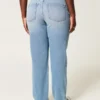 Curvy High-Rise Medium Wash Straight Jeans