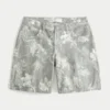 Curvy Low-Rise Camo Baggy Jort