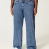 Curvy Low-Rise Medium Wash Baggy Jeans
