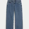 Curvy Low-Rise Medium Wash Baggy Jeans