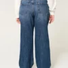 Curvy Mid-Rise Dark Wash Baggy Jeans