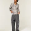 Double Flame Graphic Super Baggy Sweatpants
