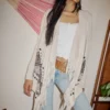 Easy Fringe No-Close Cardigan
