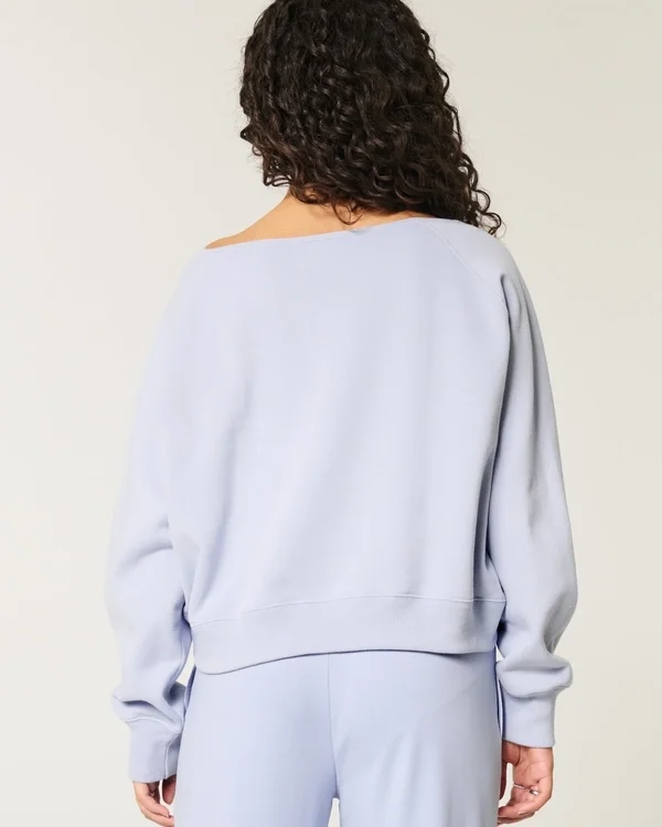 Easy Off-the-Shoulder NYC Graphic Sweatshirt Easy Off-the-Shoulder NYC Graphic Sweatshirt