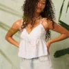Easy Paisley Pattern Babydoll Top
