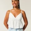 Easy Paisley Pattern Babydoll Top