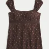 Easy Satin Tie Babydoll Top