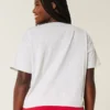 Easy Wisconsin Badgers Graphic Notch-Neck T-Shirt