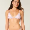 Embellished Triangle Bikini Top