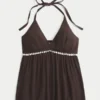 Embellished V-Neck Halter Tank Embellished V-Neck Halter Tank