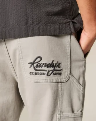 Embroidered Loose Painter Jeans