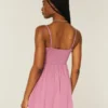 Embroidered Mini Dress