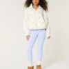 Embroidered Sherpa Fleece Jacket