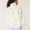Embroidered Sherpa Fleece Jacket