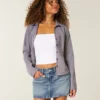 Embroidered Star Pocket Denim Mini Skort Embroidered Star Pocket Denim Mini Skort