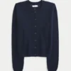 Eyelet Crew Cardigan