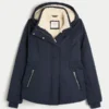 Faux Fur-Lined All-Weather Jacket