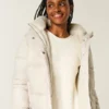 Faux Fur-Lined All-Weather Puffer Jacket