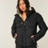 Faux Fur-Lined All-Weather Puffer Jacket