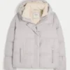 Faux Fur-Lined All-Weather Puffer Jacket