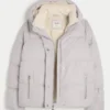 Faux Fur-Lined All-Weather Puffer Jacket