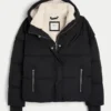 Faux Fur-Lined All-Weather Puffer Jacket
