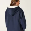 Faux Fur-Lined No-Close Fleece Cardigan Faux Fur-Lined No-Close Fleece Cardigan