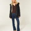 Faux Fur-Lined Parka Faux Fur-Lined Parka