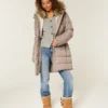 Faux Fur-Lined Puffer Parka
