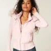 Faux Fur Trim Hooded Y2K Vest