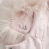 Faux Fur Trim Hooded Y2K Vest