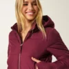 Faux Fur Trim Puffer Bomber Jacket