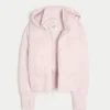 Faux Fur Trim Puffer Bomber Jacket