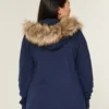 Faux Fur Trim Zip-Up Hoodie