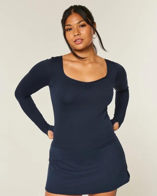 Gilly Hicks Active Recharge Cinch Sweetheart Top Gilly Hicks Active Recharge Cinch Sweetheart Top
