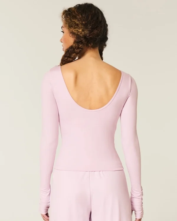 Gilly Hicks Active Recharge Cinch Sweetheart Top Gilly Hicks Active Recharge Cinch Sweetheart Top