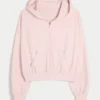 Gilly Hicks Active Recharge Easy Zip-Up Hoodie