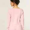 Gilly Hicks Always Cozy Waffle Long-Sleeve Scoop Top