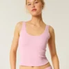 Gilly Hicks Cozy Waffle Lace Trim Tank