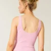 Gilly Hicks Cozy Waffle Lace Trim Tank