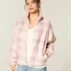 Gilly Hicks Sherpa Zip-Up Sweatshirt