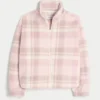Gilly Hicks Sherpa Zip-Up Sweatshirt