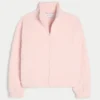 Gilly Hicks Sherpa Zip-Up Sweatshirt
