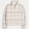 Gilly Hicks Sherpa Zip-Up Sweatshirt