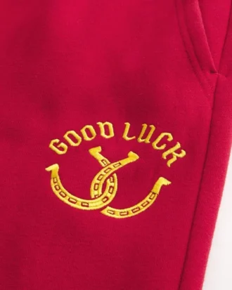 Good Luck Graphic Bootcut Sweatpants