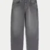 Grey Embroidered Studded Skater Baggy Jeans Grey Embroidered Studded Skater Baggy Jeans